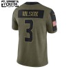 Kinder Seattle Seahawks Trikot Russell Wilson 3 Nike 2021 Salute to Service
